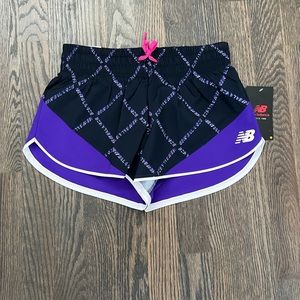 New Balance Women's Fast Flight Split Printed Short Deep Violet - XS